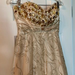 Gold Ball-Gown Prom dress